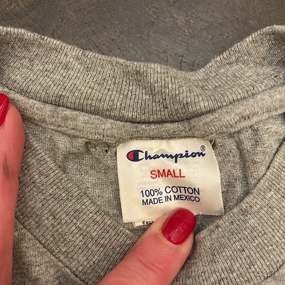 CHAMPION Stanford University Basketball Grey Short Sleeve Size Small - Picture 4 of 4